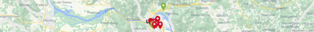 Kartenansicht für Apotheken-Notdienste in der Nähe von Kaplanhof (Linz  (Stadt), Oberösterreich)